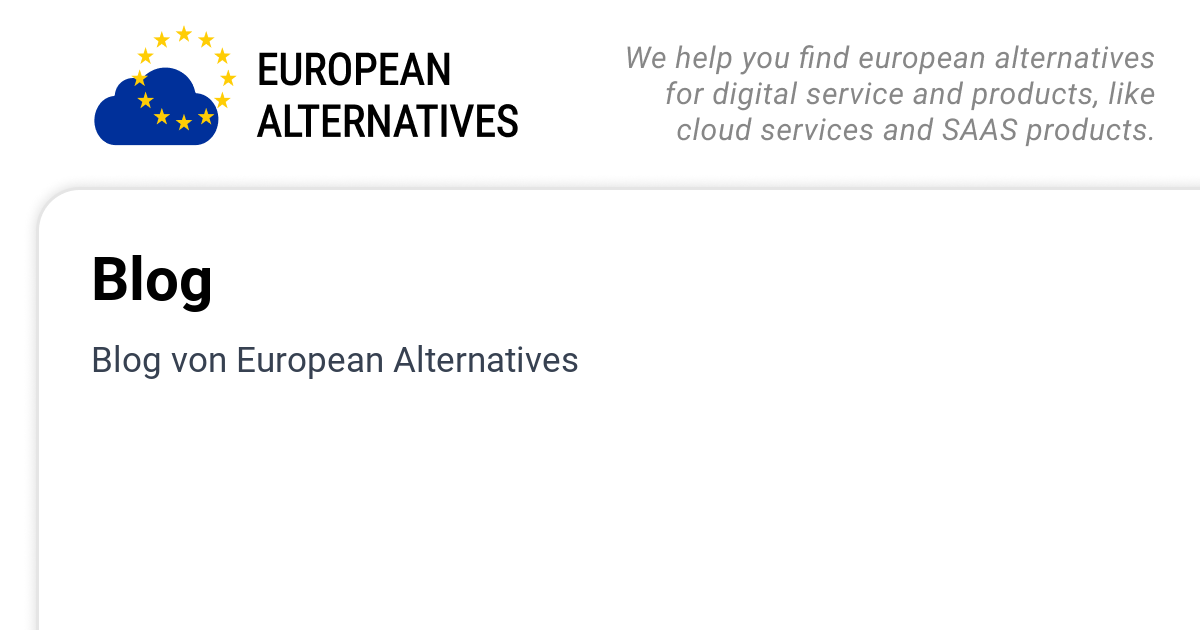 Blog | European Alternatives